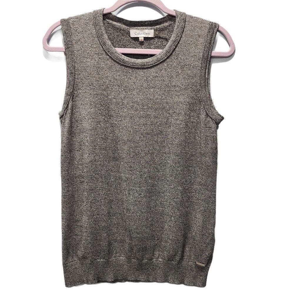 Calvin Klein Ribbed Marled Sweater Vest P309